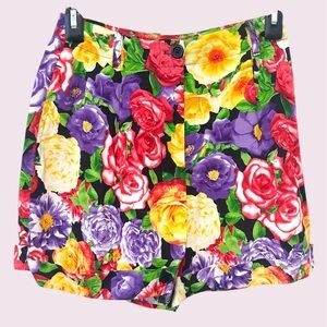 RARE AA high waisted floral shorts